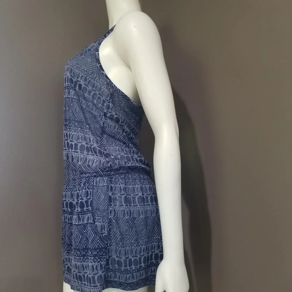 Lucky Brand Spring Romantic Tribal Burnout Romper Cover-up Size Medium - Picture 3 of 8